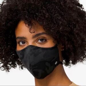 Lululemon Set of TWO Camo Black Face Mask Coverings OS